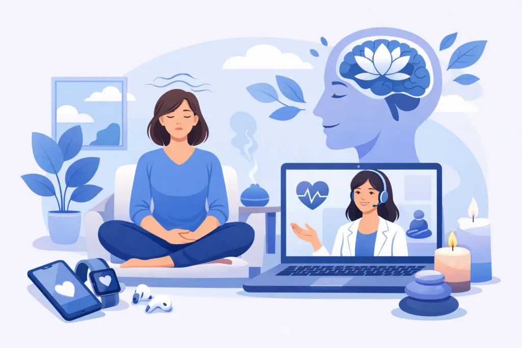 Telehealth Wellness Coaching for Stress Relief